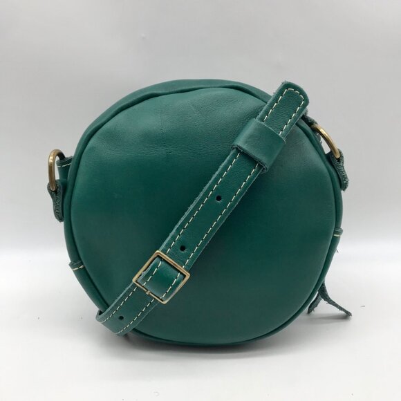 Portland Leather Goods Peacock Circle Crossbody Bag - Picture 2 of 10
